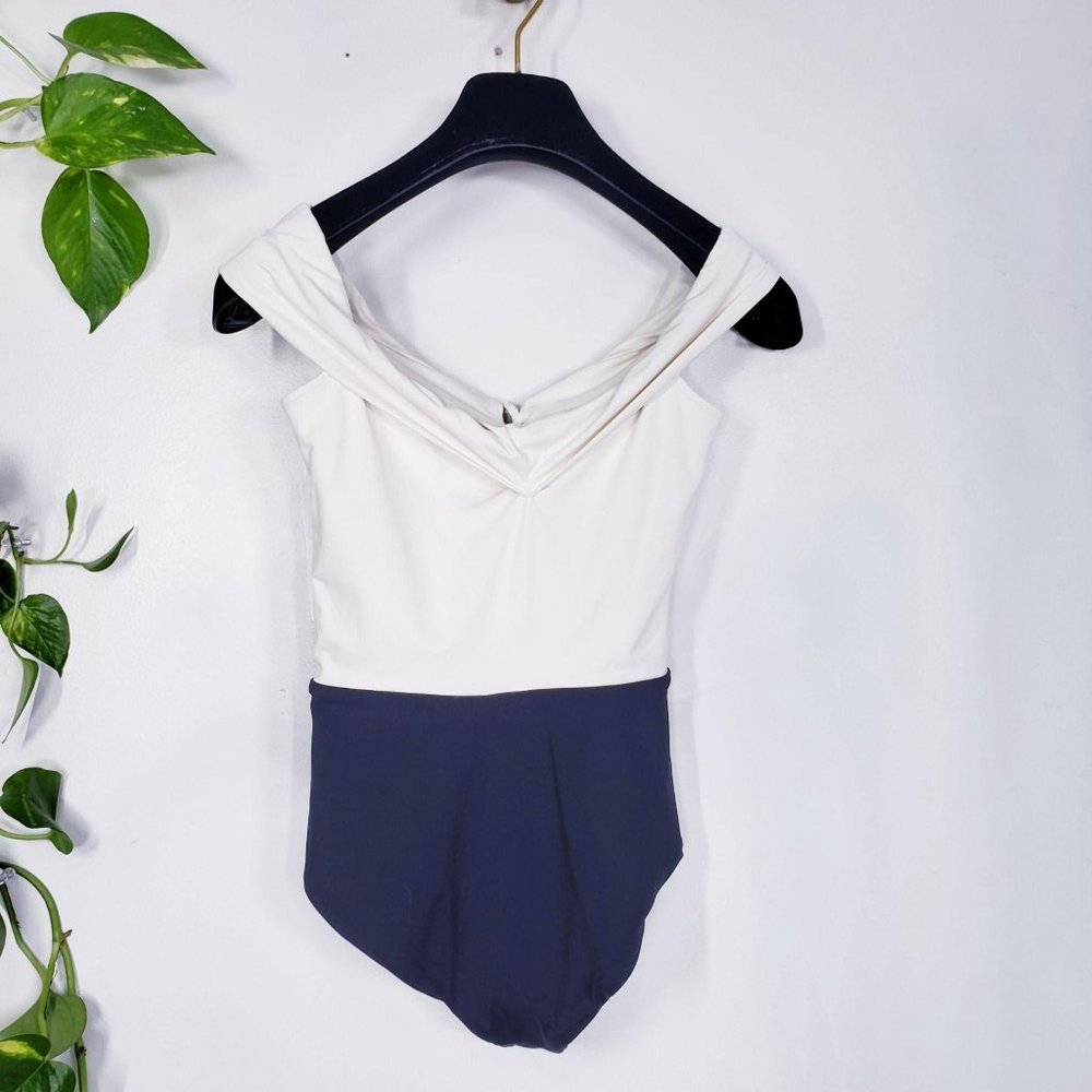 NWT L*Space Anja Off Shoulder Lace Up One Piece XS - Picture 12 of 14